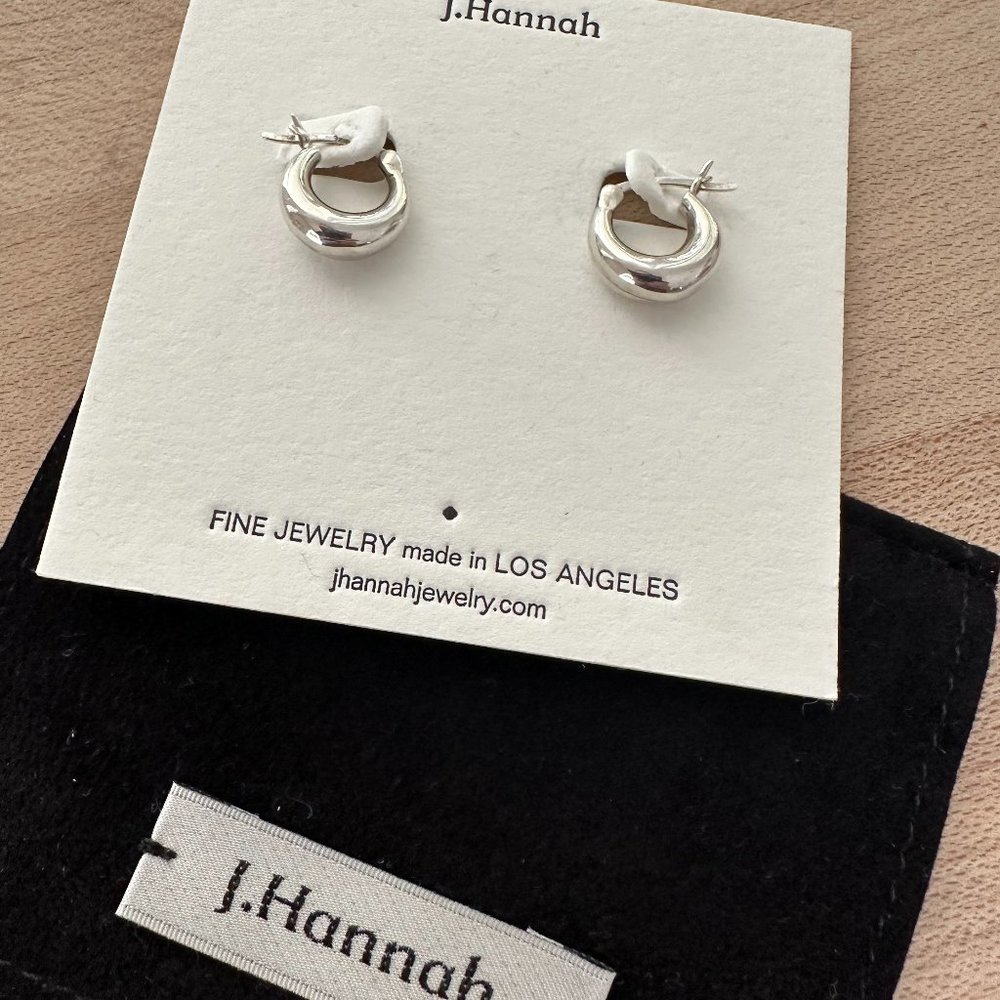 J Hannah Arc Hoops I (Sterling Silver)